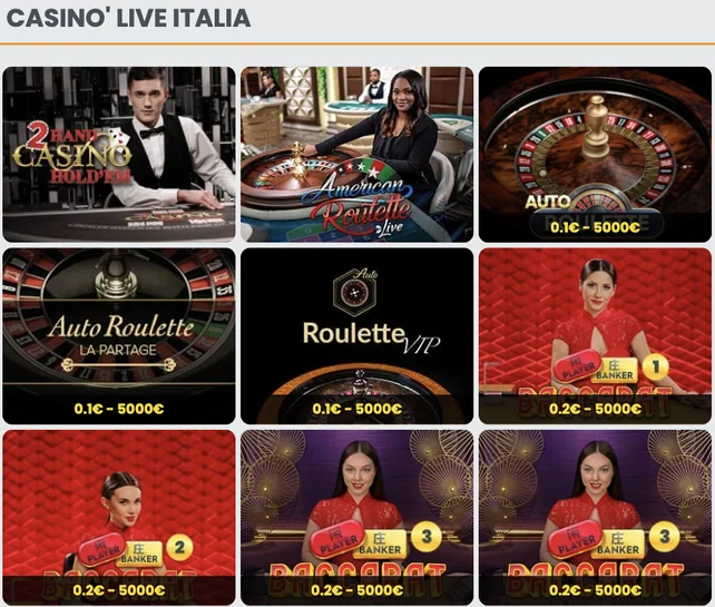 vincitu casino live